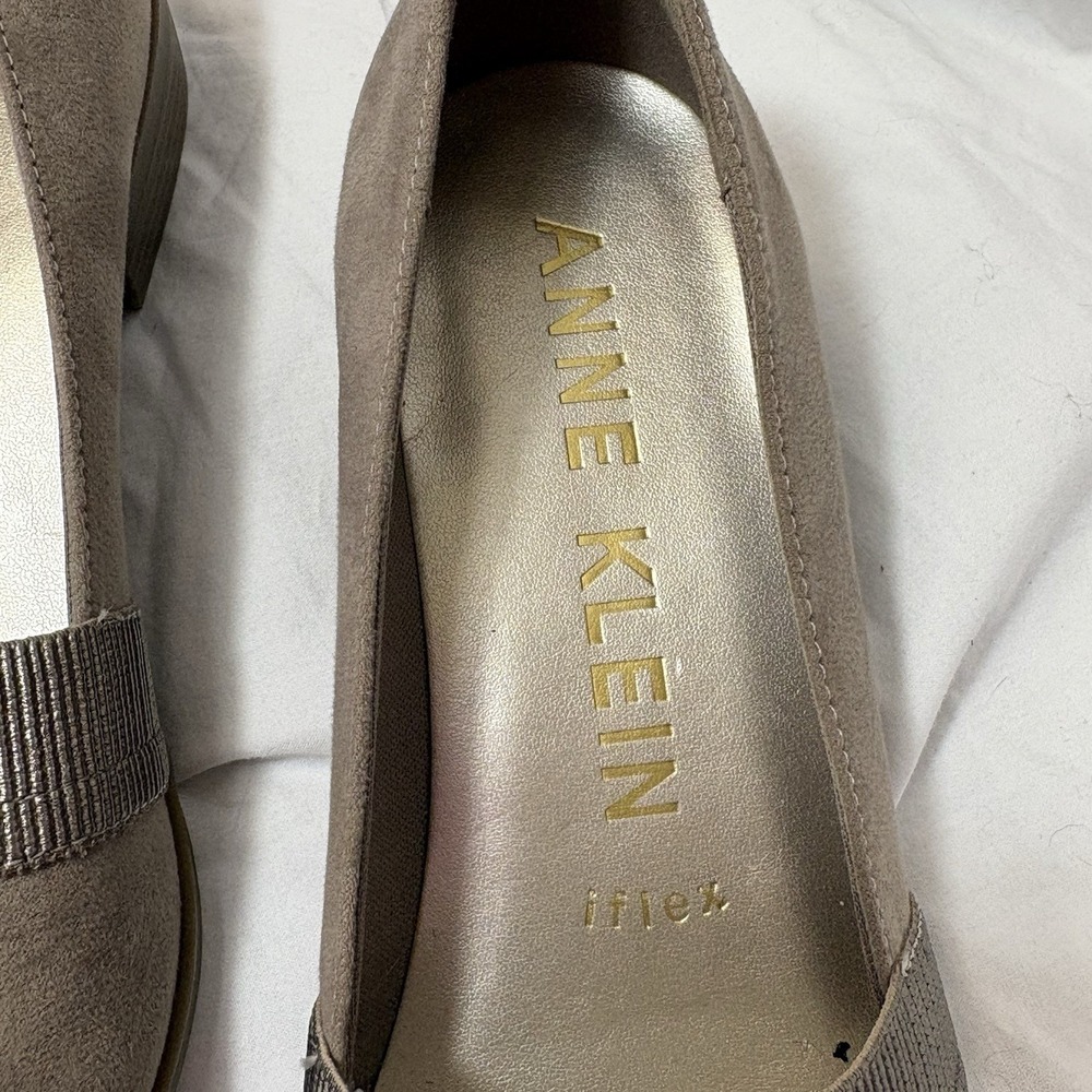Anne Klein I-Flex Ryan Ballet Flat Low Heels Pumps Loafer Glam Office Couture 6M - Picture 3 of 7